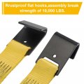 Partsam Tow Dolly Basket Straps 2 Pack Equipped With Flat Hooks Car Wheel System Tire Net Fits 15 -19 Tires Wheels 10000 Lbs