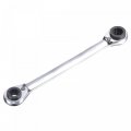Uxcell 4 In 1 Reversible Ratcheting Wrench 19-22-24-27mm 12 Point Double Box End 72 Teeth Metric Cr-v