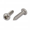 Uxcell M4 2x16mm 304 Stainless Steel Square Drive Pan Head Self Tapping Screw 50pcs