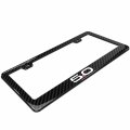 Ipick Image For Ford Mustang 5 0 Black Real Carbon Fiber Finish Abs Plastic License Plate Frame