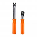2-piece Automatic Slack Adjuster Release Tool Set For Air Brake System Adjustment Includes Fork End And Double Square 