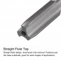 Uxcell Tap Bit Sets M8 X 0 75 H2 Straight Flute Machine Thread Milling 7 2mm M35 Cobalt High Speed Steel Hss-co Twist Drill