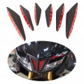 Motorcycle Front Fairing Aerodynamic Winglets Side Spoilers Decorative Dynamic Wing Kit For Sport Bike Black
