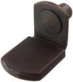 1 4 Glass Shelf Support Pegs W Brown Vinyl Sleeve Bracket Style Antique Bronze Box Of 50 
