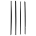4pcs Black Outside Window Moulding Weatherstrip 72410-tm8-013 72410tm8013 For Honda Insight 2010-2014 