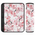 Cherry Blossom Tree Seatbelt Covers Car Belt Cover Soft Comfort For Adults Kids Seat Shoulder Strap Cushion Protector Truck