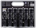 C5000 Black Rugged Durable Ratchet Tie Down Straps 1 In X 14 Ft 1500 Lb Break Strength 6 Pack With Storage Bag