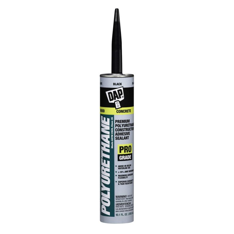 Polyurethane Premium Construction Adhesive Sealant Black 10 1 Oz Cartridge Waterproof Commercial Grade For Windows Doors And