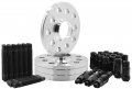 4 Pc 5x100 5x112 Mm Hub Centric Wheel Spacers 15 20 Stud Conversion Kit W Black Racing Lugs For Audi Tt A3 A4 A6 A8 S4 S6 S8 