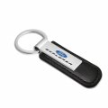 Ipick Image For Ford Explorer Silver Metal Plate Black Pu Leather Strap Key Chain Keychain Official Licensed
