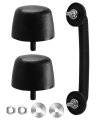 Front Windshield Hold Down Bracket Rubber Bumper Cushion Fit For Jeep Wrangler 1987-2018 Hood Replace Kj71051bk 55176422 
