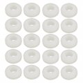 Uxcell 20pcs 6mm Diameter Floor Lamp Pire Protection Coil Rubber Grommet White