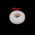 Uxcell 20pcs 6mm Diameter Floor Lamp Pire Protection Coil Rubber Grommet White