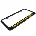 Ipick Image Made For Ford Mustang Gt In Yellow Black Real 3k Carbon Fiber Glossy Finish License Plate Frame