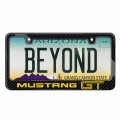 Ipick Image Made For Ford Mustang Gt In Yellow Black Real 3k Carbon Fiber Glossy Finish License Plate Frame
