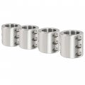 Kuafu Split Collar Tube Clamp Compatible With 1 875 Od Size Steel Weldable Bolt On Roll Cage Mounts -4 Pcs