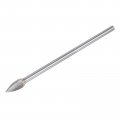 Carbide Burrs Rotary Files Single Cut Tree With Pointed Nose Tungsten Tip 10mm Cutting Head 6mm Shank 150mm 6-inch Length For 