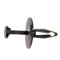 Nylon Push In Rivets 6 Millimeters Hole Size Black 25 Pieces Alx-pau-rb-700-574-cl360a50 
