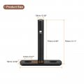 Uxcell 4pcs Floating Shelf Bracket 3 Inch Wall Mounted Blind Support Hidden For Wood Shelves Black