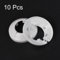 Uxcell Pipe Cover Decoration 32mm Pp Plastic Escutcheon Water Drain Line White 10pcs