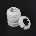Uxcell Pipe Cover Decoration 32mm Pp Plastic Escutcheon Water Drain Line White 10pcs