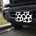 Space Pattern With Stars Planets Aliens Astronauts Spaceships Dogs Oval Tow Trailer Hitch Cover Plug Insert