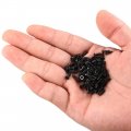 Uxcell M2 5 X 8mm Flat Head Phillips Self Tapping Screws Fasteners Black 100pcs