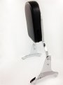 Httmt Mt137-f Motorcycle Chrome Flame Fire Backrest Sissy Bar Compatible With 1997-2003 Shadow Ace 750 Vt750 400 Vt400