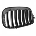 X Autohaux Pair Glossy Black Front Hood Kidney Grille Grill For Bmw E70 X5 E71 X6 4d 2007-2013