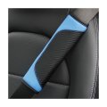 2pcs Car Seat Belt Cover Carbon Fiber Safety Seatbelt Shoulder Strap Covers Breathable Leather Soft Harness Pad Protect Your 