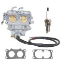 16100-zn1-802 16100-zn1-813 Carburetor With Gaskets Kit Replacement For Honda Gx670 24hp V Twin Engine Lawn Mower Tractor 