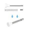 Uxcell Plunger Latches 6x60mm 0 24x2 36inch Steel Spring-loaded Bolt Latch Spring Pin For Furniture Door Bed 8pcs