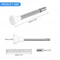 Uxcell Plunger Latches 6x60mm 0 24x2 36inch Steel Spring-loaded Bolt Latch Spring Pin For Furniture Door Bed 8pcs