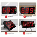 Wall Hanging Sound Level Meter 30-130 Db Decibel Reader 13in Digital Screen Noise Monitoring Device For Office