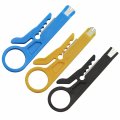 Ruiling 3pcs Small Wire Stripper Portable Crimping Tool Blue Yellow Black Utp Stp Network Cable Cutter Keystone Jack Rj45 