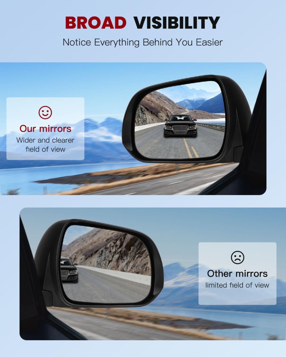 Left And Right Side View Mirror Fit For 2011-2017 Toyota Sienna