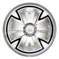 Adjure T40x00 4-1 2 Diamond Cut Iron Cross Ice Motorcycle Headlight With H4 Bulb And Cover 