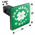 Shamrock And Roll Irish Rock Funny Humor Tow Trailer Hitch Cover Plug Insert