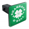 Shamrock And Roll Irish Rock Funny Humor Tow Trailer Hitch Cover Plug Insert