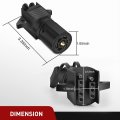 Nilight 7 Pin Round To 4 5 Flat Blade Trailer Light Adapter 2 In 1 Plug Way Connector For Tow Hitch Car Rv Boat Truck Years