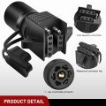 Nilight 7 Pin Round To 4 5 Flat Blade Trailer Light Adapter 2 In 1 Plug Way Connector For Tow Hitch Car Rv Boat Truck Years
