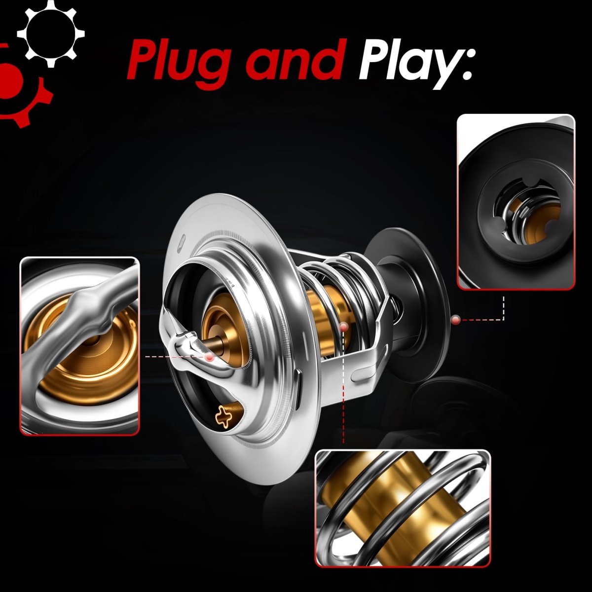 Engine Coolant Thermostat Kit Ford F150 Explorer Expedition Replaces Rt 1255 Bl3z 8575 B Includes O Ring Seal For Lincoln