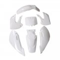 Tdpro Plastic Body Fender Fairing Kit Fuel Gas Tank Seat With Cap For Kawasaki Kx 65 Kx65 White