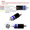 Dc 12v 36mm Gear Motor Mini Brushless Speed Reduction High Torque Electric Geared Silent Centric Output Shaft Gearbox