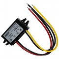 Hqrp Dc-dc Step Down Converter 12 24v To 5v 3a 15w With Open Wire Connector Power Supply Adapter Compatible Car Radio Dash Cam
