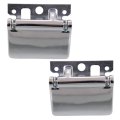 Interior Door Handle Pair For Ford F-350 Super Duty 1999-2016 Front Or Rear Driver And Passenger Side All Chrome Fits 