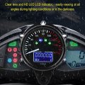 Motorcycle Speedometer Waterproof Universal 0 160km H Digital Led Lcd Tachometer Odometer Speed Gauge For Atv