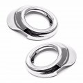 Chrome Fog Light Covers For 2008 2011 Mitsubishi Lancer Sedan Silver Triple Plated Abs Plastic 2 Piece Set 