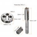 3pcs Metric Hand Tap Die Set M12 X 1er Bottom Thread Taps Round Tap And Kit Threading Tapping Tools For Repair