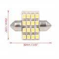 Uxcell 10 Pcs White 31mm Cob 16 Led 0 996w Festoon Dome Car Light Interior Lamp Bulb